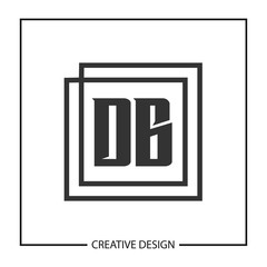 Initial Letter DB Logo Template Design Vector Illustration