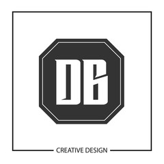 Initial Letter DB Logo Template Design Vector Illustration