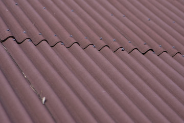 Brown ondulin roof background