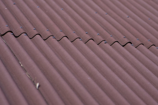 Brown ondulin roof background