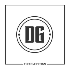 Initial Letter DG Logo Template Design Vector Illustration
