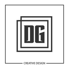Initial Letter DG Logo Template Design Vector Illustration