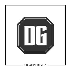 Initial Letter DG Logo Template Design Vector Illustration