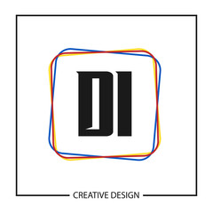 Initial Letter DI Logo Template Design Vector Illustration