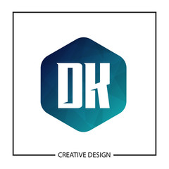 Initial Letter DK Logo Template Design Vector Illustration