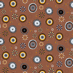 Polka dot vector background. Seamless vector pattern