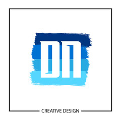 Initial Letter DN Logo Template Design Vector Illustration