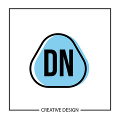 Initial Letter DN Logo Template Design Vector Illustration