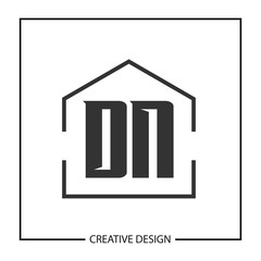 Initial Letter DN Logo Template Design Vector Illustration