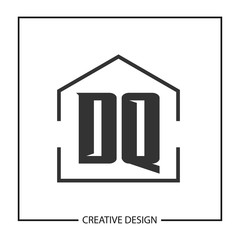 Initial Letter DQ Logo Template Design Vector Illustration