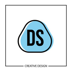 Initial Letter DS Logo Template Design Vector Illustration