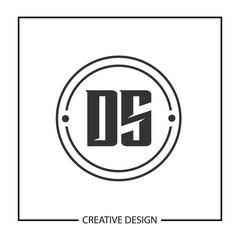 Initial Letter DS Logo Template Design Vector Illustration