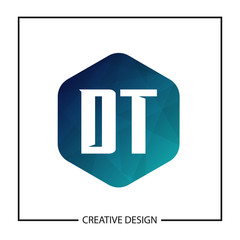 Initial Letter DT Logo Template Design Vector Illustration
