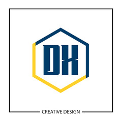 Initial Letter DX Logo Template Design Vector Illustration