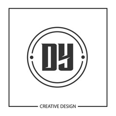 Initial Letter DY Logo Template Design Vector Illustration