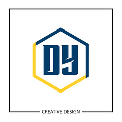 Initial Letter DY Logo Template Design Vector Illustration