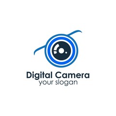 Obraz premium digital camera logo design