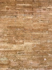 Ancient brick wall texture in Rome