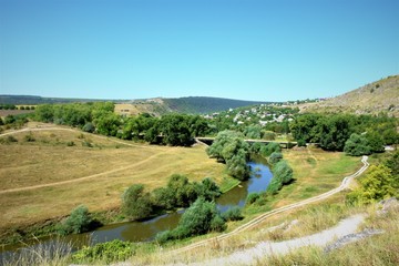 Fototapeta na wymiar Beautiful landscapes of old Orhei. Moldova