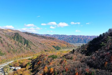 秋の終わりの白馬村　八方尾根