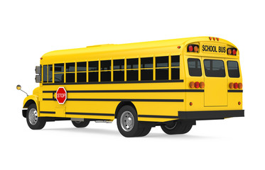 Naklejka na ściany i meble School Bus Isolated