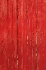 Vertical rustic red timber door