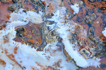 Texture water oxidation, narzans in the North Caucasus, Russia