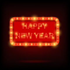 the glowing light of the new year 2019 Background