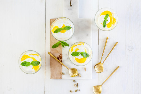 Fool with mango & cardamom