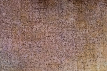 Old cracked paint on the old wall.