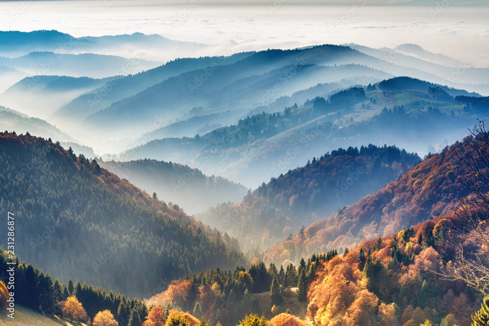 Wall mural Mountain landscape