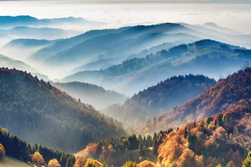 Abwaschbare Fototapete Europäische Orte Berglandschaft