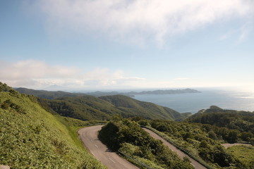 a hairpin curve road