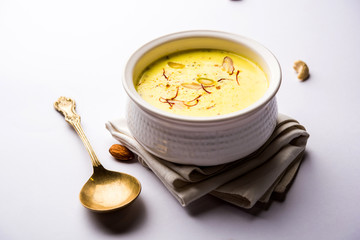 Basundi Or Rabri is an Indian sweet popular in Gujarat and Maharashtra. It is a sweetened condensed...