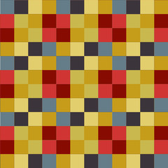 Seamless pattern background from a variety of multicolored squares.