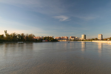 View of the Kuban river in Krasnodar.