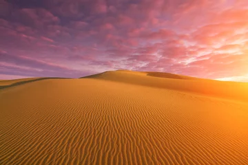 Foto auf Acrylglas Wüsten- und Sanddünenlandschaft bei Sonnenaufgang © Anton Petrus