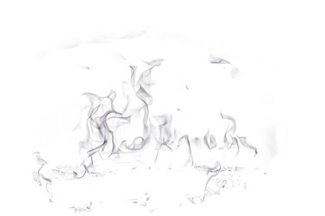 Abstract fire on white background