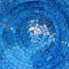 Blue mosaic background