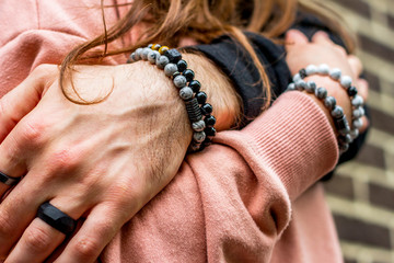 Men's bracelets on hand