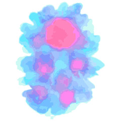 blue with pink watercolor texture