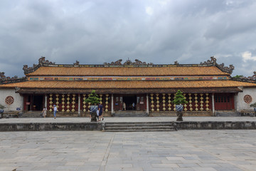 views on the royal palace in hue vietnam