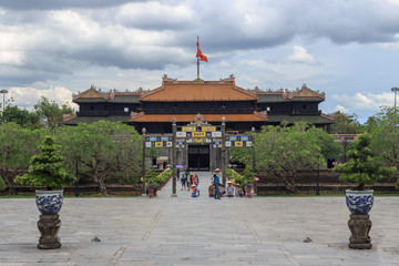 views on the royal palace in hue vietnam