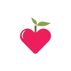 love fruit logo template
