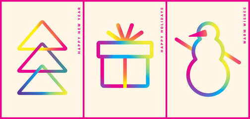 Winter holidays greeting card