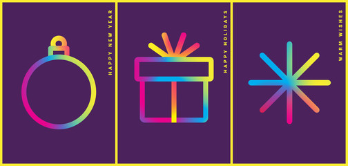 Winter holidays greeting card