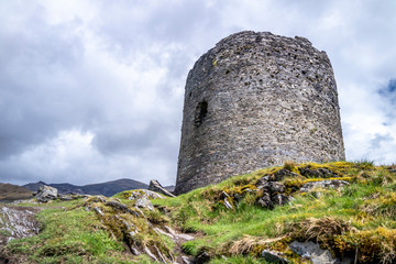 Fototapeta na wymiar Dolbadarn Castle at Llanberis in Snowdonia National Park in Wales
