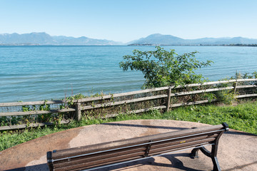 Garda lake coast, Italy.