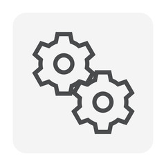 gear icon black
