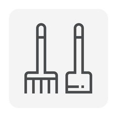 hoe rake icon